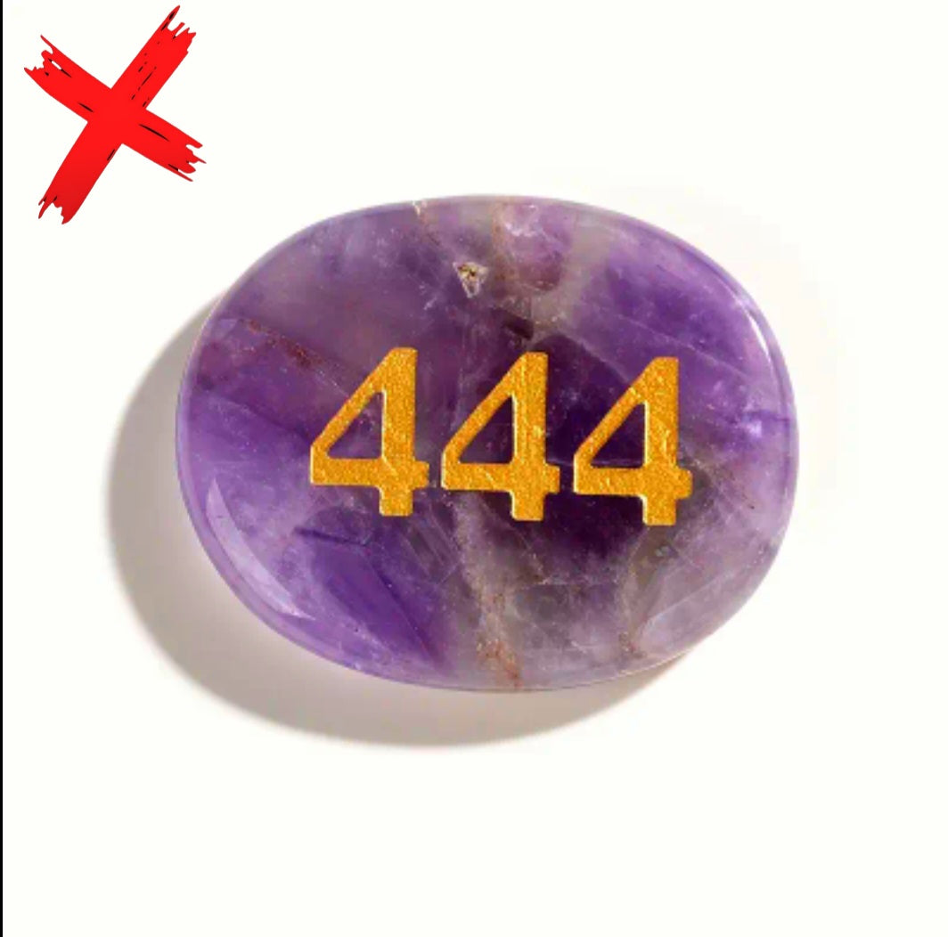 444 Amethyst Crystal Pocket & Cleansing Bath Stone - Protection & Transmuting Choosen Angel Energy Shift - Ritual Activated & Blessed
