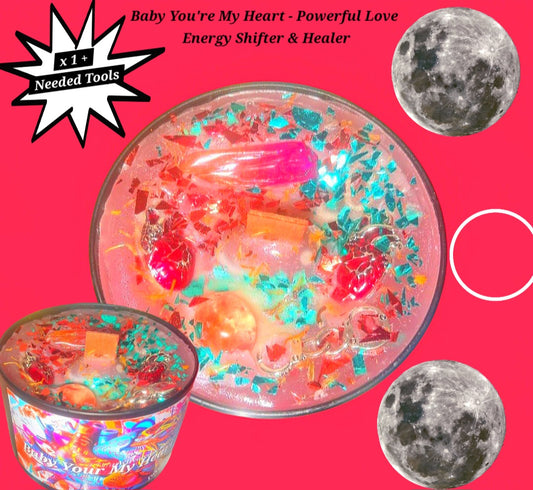 Your My Heart & One Love - Powerful Energy Protection / Blockages - Dark Magic Removal - Powerful Ritual Candle