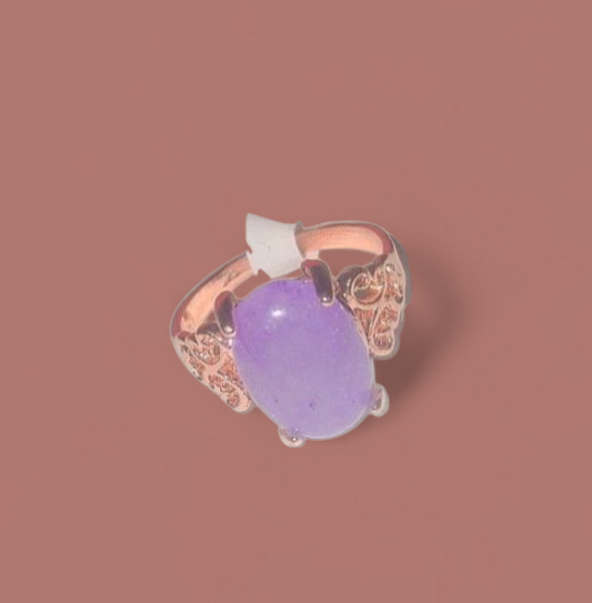 Amethyst Crystal Ritual Ring