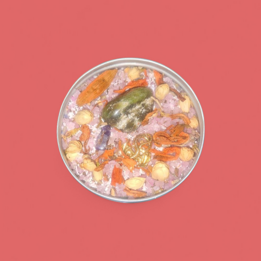 Karmic Justice Ritual Spiritual Bath Jar & Crystals