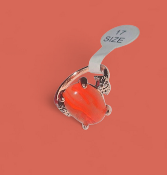 Carnelian Crystal Ritual Ring