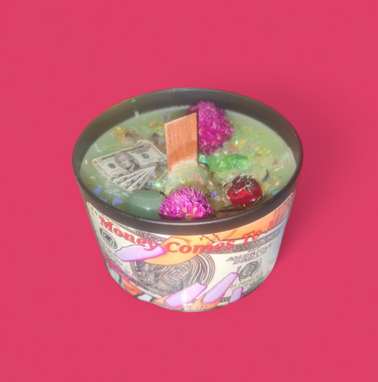 Money Comes To Me Feminine Energy Ritual Candle