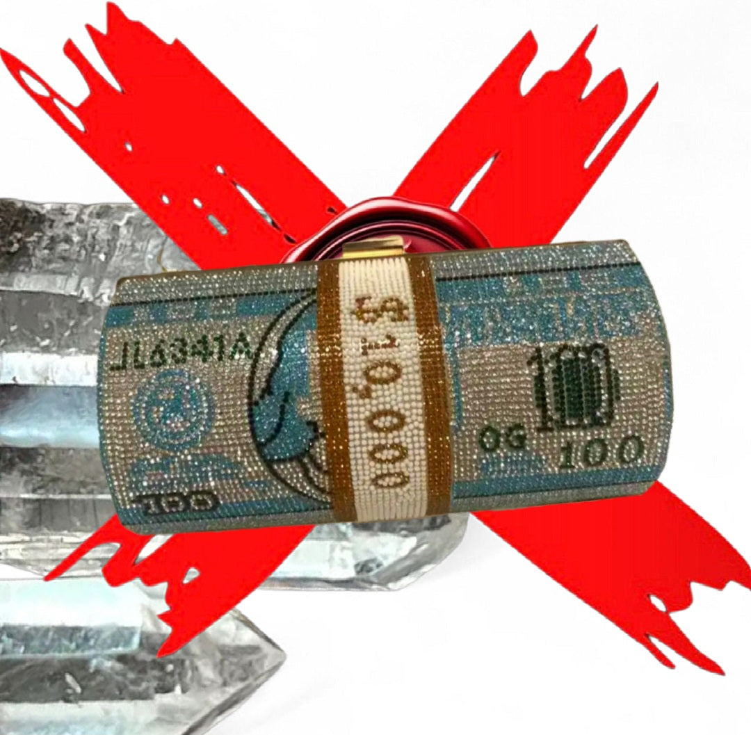 Money Comes To Me - Magnetic / Manifesting / Protection - Light Blue Ritual Activated & Blessed Purse