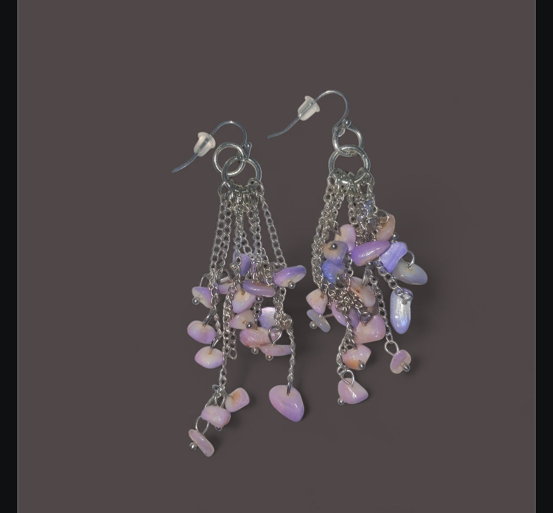 Serenity & Peace Protection Booster - Ritual Activated Amethyst Earrings