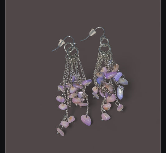 Serenity & Peace Protection Booster - Ritual Activated Amethyst Earrings