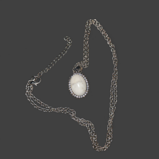 The Bearer Of The Phoenix Energy Howlite Ritual Necklace