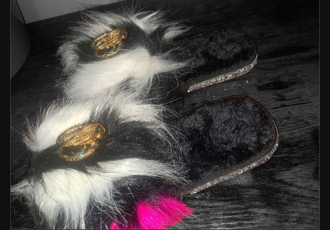 Every Step Counts - Black/White/Hot Pink Ritual Manifesting & Protection Activated & Blessed Slides