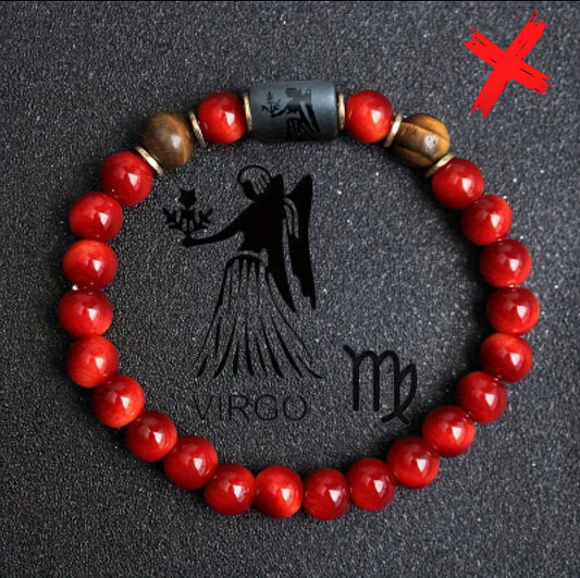 Unstoppable Virgo Red Agate & Tigers Eye - Protection Over Lucky Energy & Balance - Transmuting Ritual Bracelet Activated & Blessed