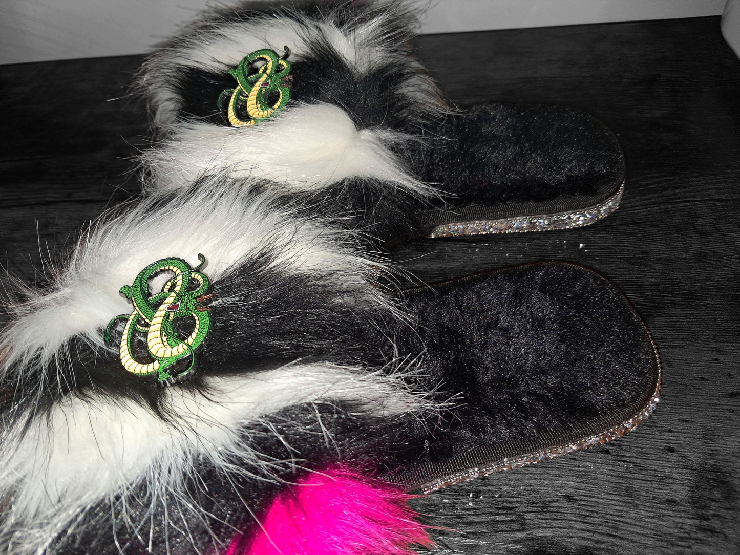 Every Step Counts - Hot Pink / White / Black Ritual Manifesting & Protection Activated & Blessed Slides