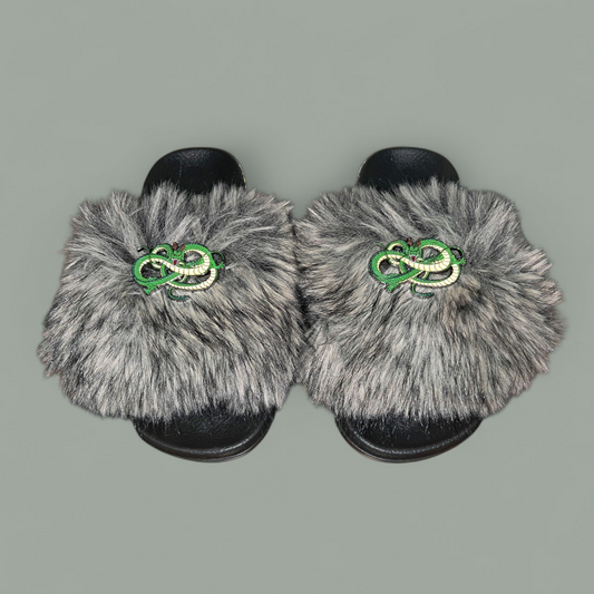 Every Step Counts - Grey Wolf Grey / Black Ritual Manifesting & Protection Activated & Blessed Slides