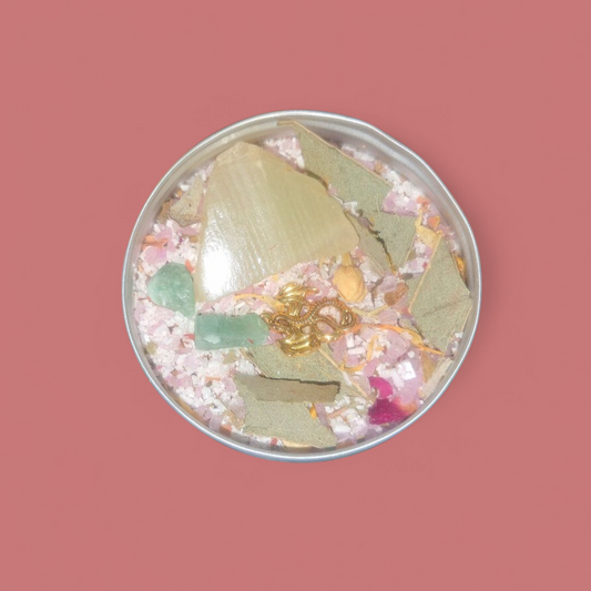 Road Opener Ritual Spiritual Bath Jar & Crystals