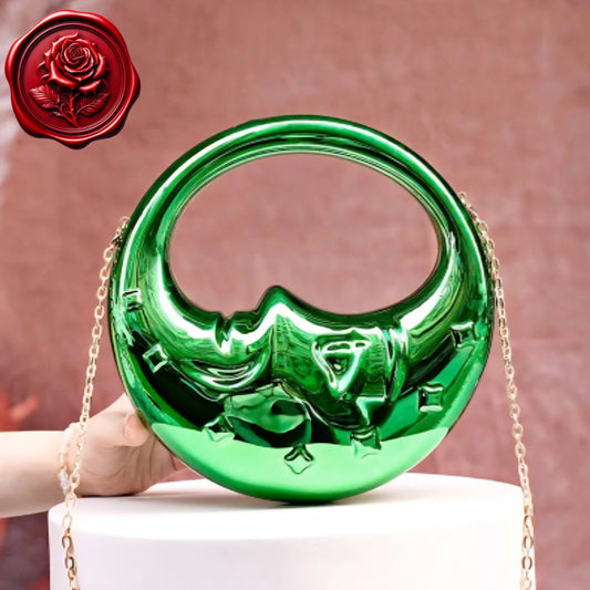 The Moon & Stars Shine On Me & Guard Me - Green Ritual Activated & Blessed Purse