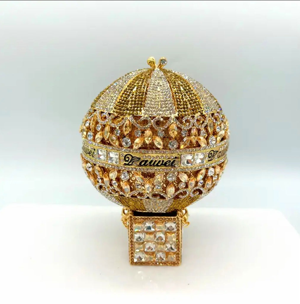 The Sky Isnt The Limit - Magnetic Abundance & Luck Transmuter - Gold / White Ritual Activated & Blessed Hot Air Ballon Purse