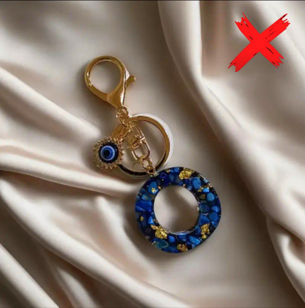 Evil Eye Energy Shielder - O - Ritual Activated & Blessed - Protection & Transmuting Keychain - Home, Vechile, Kids, Travels