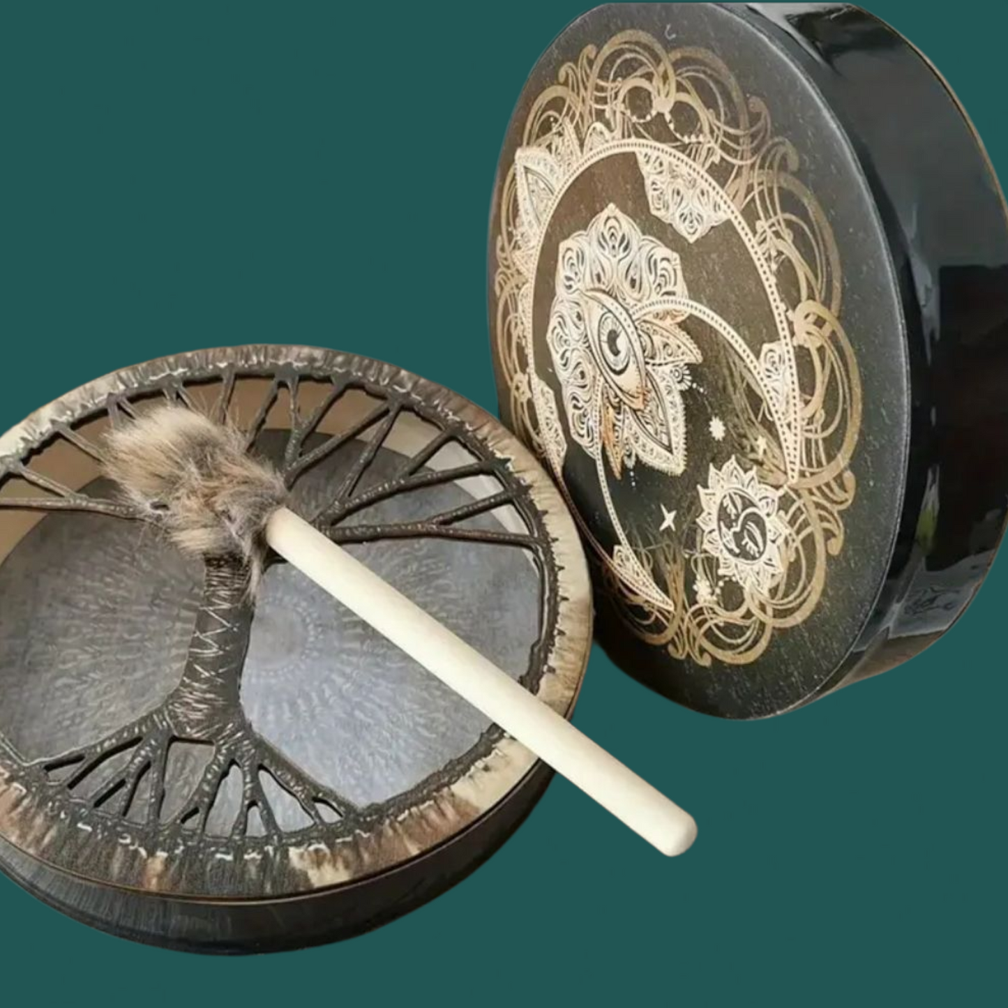 Ritual Practice & Meditation Calling In & Calling Away Energy Drum - Ritual Activated & Blessed