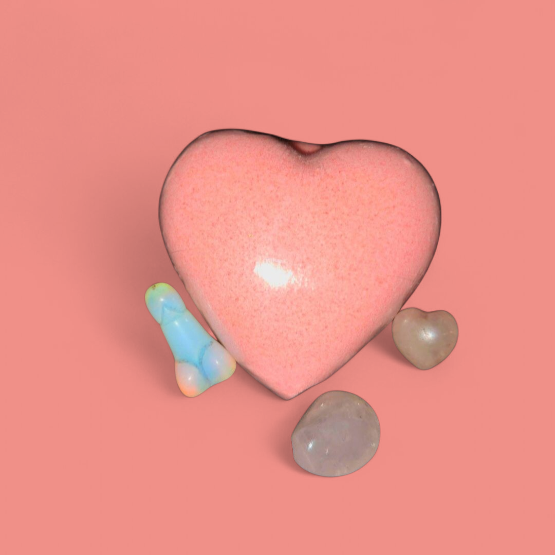 Love Me , Love Me Not Ritual Bath Bomb & Gifted Crystal