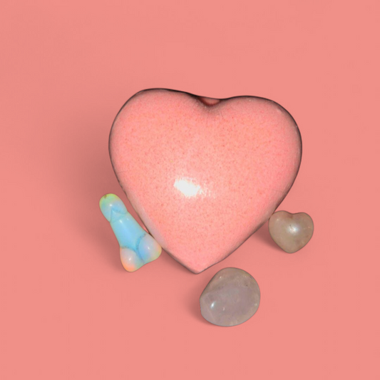 Love Me , Love Me Not Ritual Bath Bomb & Gifted Crystal