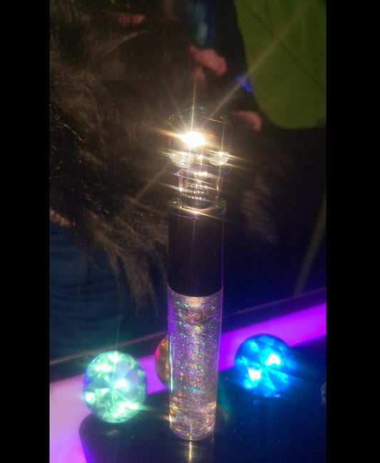 Moon Magic Ritual Sliver Skull Lip Gloss w/Gold Balls At Bottom