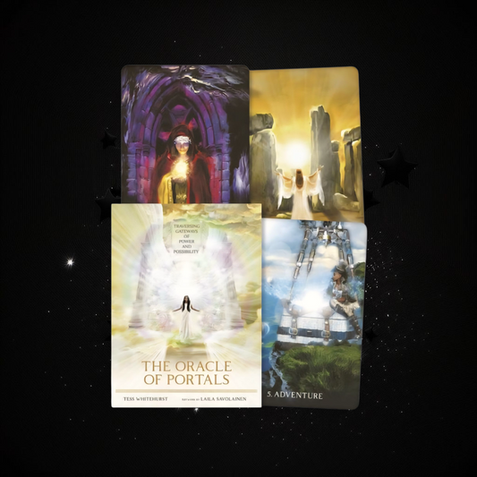 The Oracle Of Portals Deck & Ritual Reading Elixir & Activated Crystal