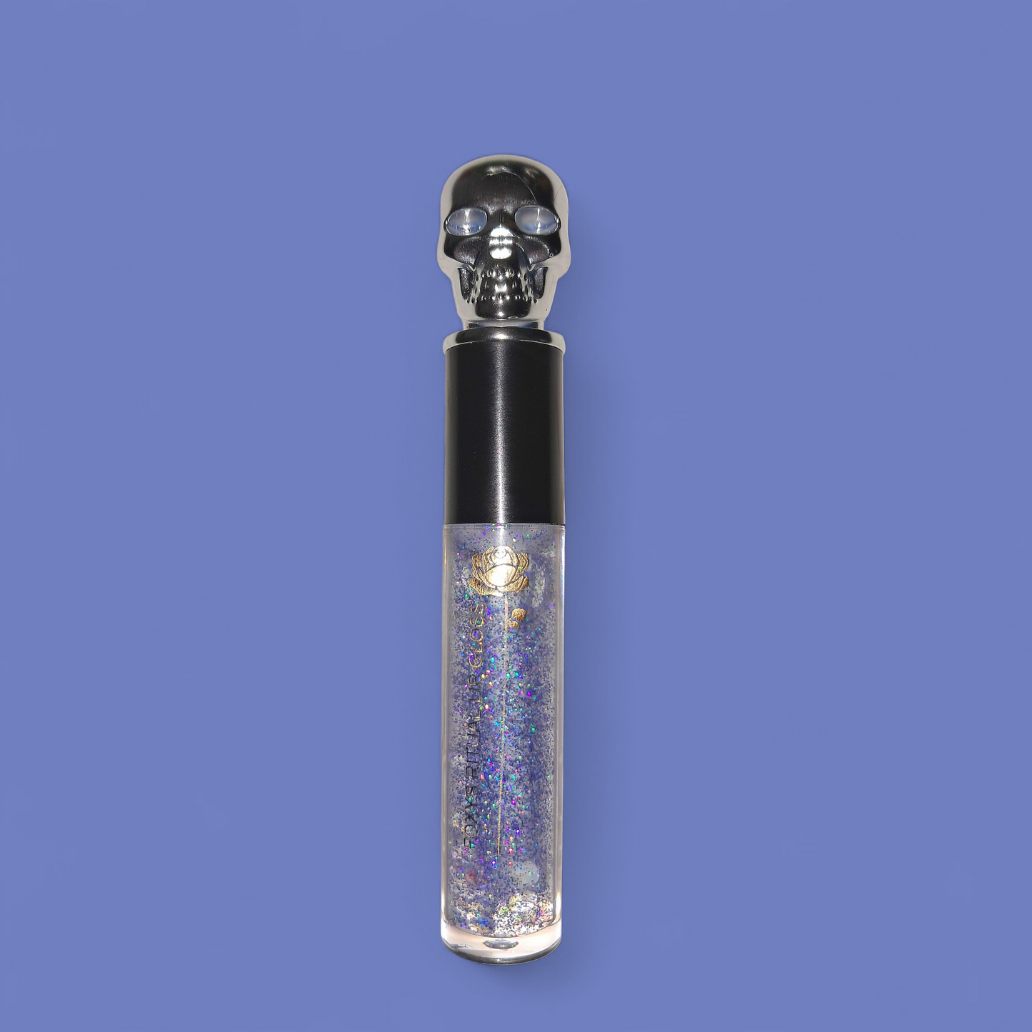 Moon Magic Ritual Sliver Skull Lip Gloss w/Gold Balls At Bottom
