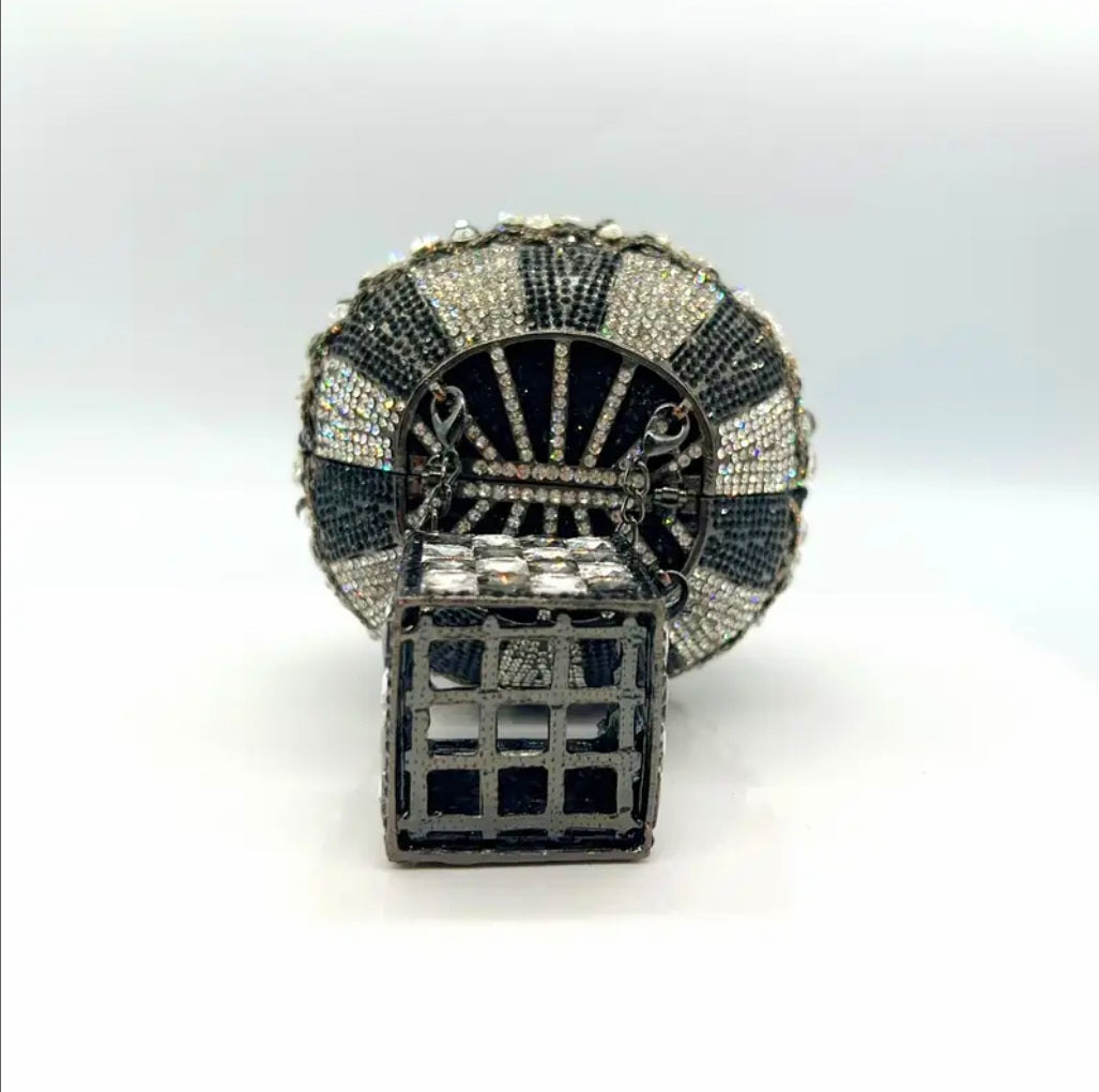 The Sky Isnt The Limit - Magnetic Abundance & Luck Transmuter - Grey / Black / White Ritual Activated & Blessed Hot Air Ballon Purse