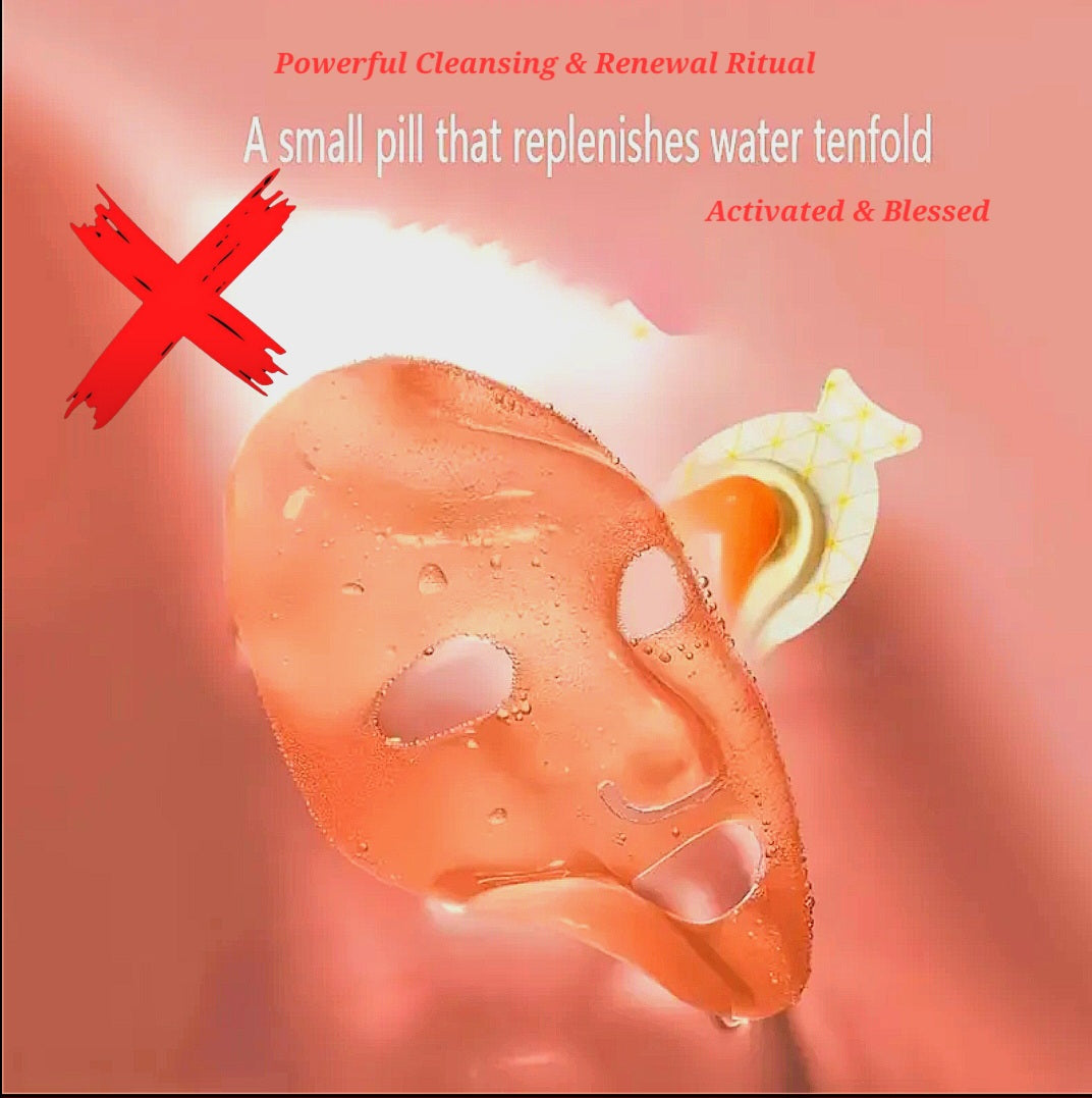 Egg Cleanse & Reset Ritual Face Masks - Removal Of Witchcraft & Residue Of Bad Luck / Cords - Powerful & Fast - Activated & Blessed - 5Pack