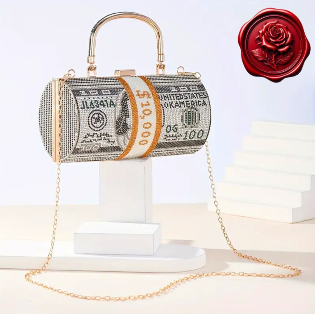 Money Comes To Me - Magnetic / Manifesting / Protection - Dark Grey Ritual Activated & Blessed Purse