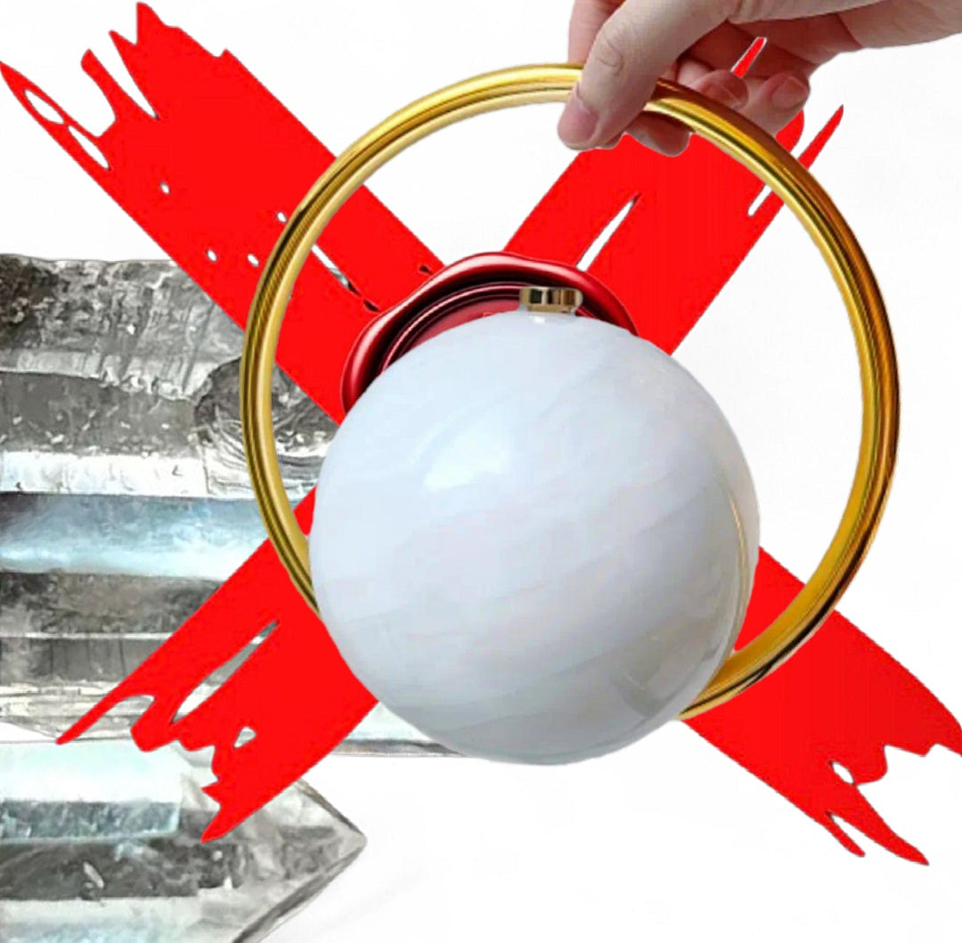 Transmuting Energy Amplifying Bubble - Opal / Gold / White Ritual Activated & Blessed Purse