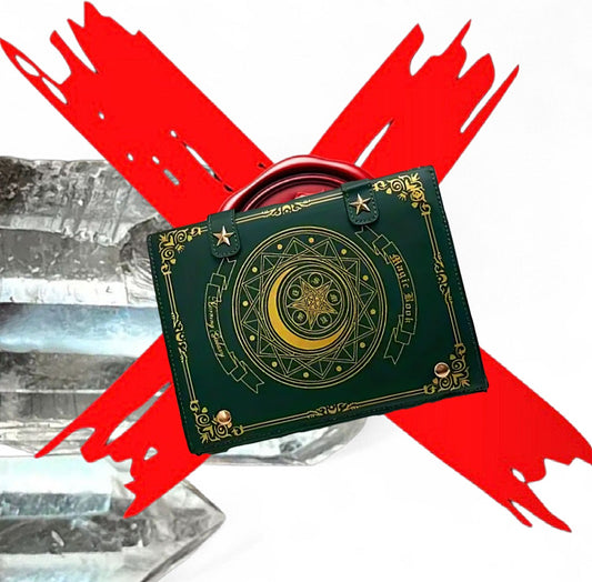 Bounces Off Of Me & Sticks To You - Green Protection Activated & Blessed Purse