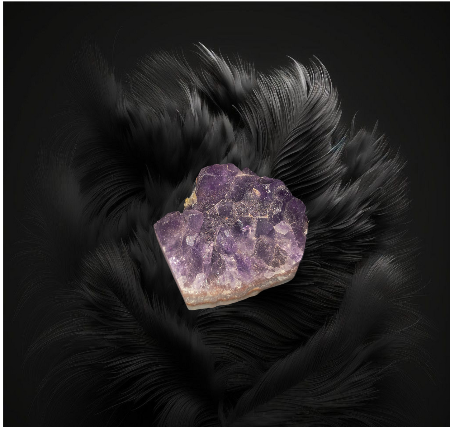 Magnetic Amethyst Energy Attracter - For Kitchen / Office Ritual Activated & Blessed