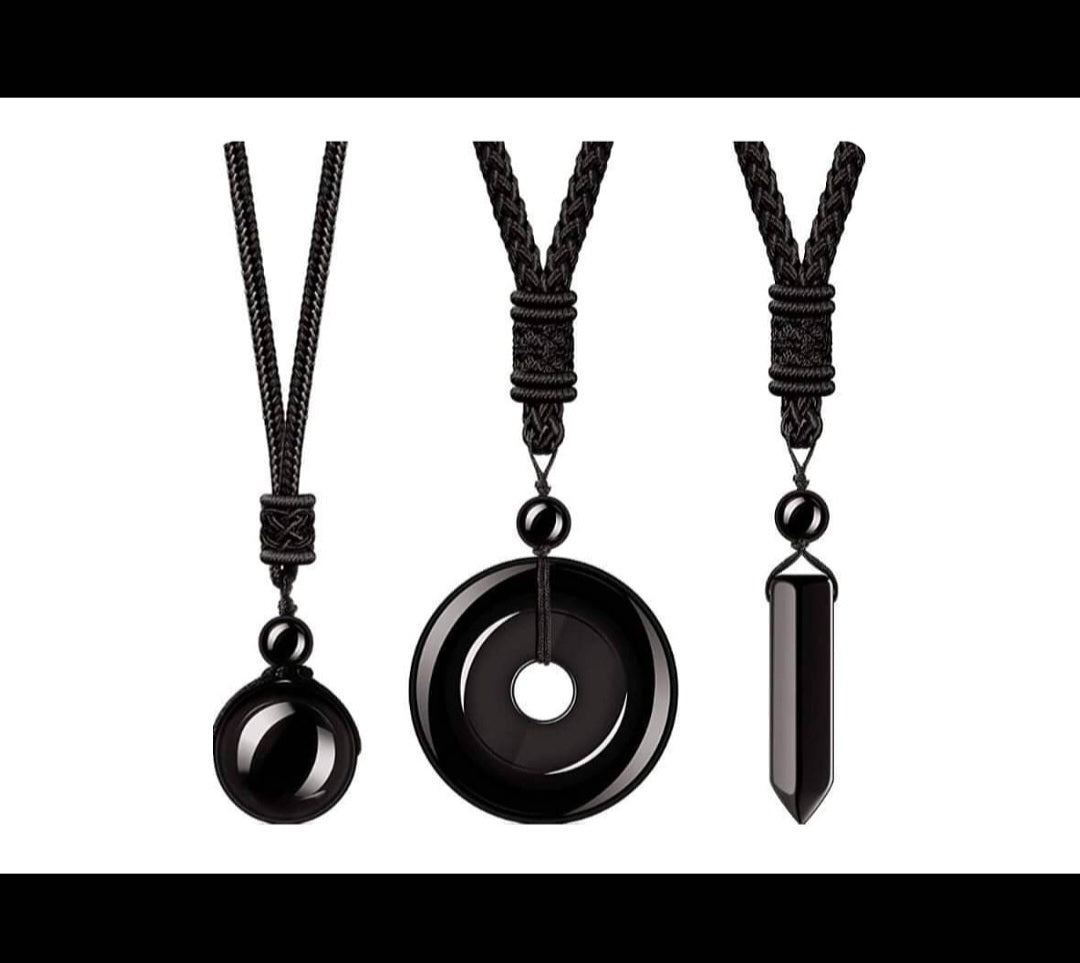 Black Obsidian Protection Ritual Necklace