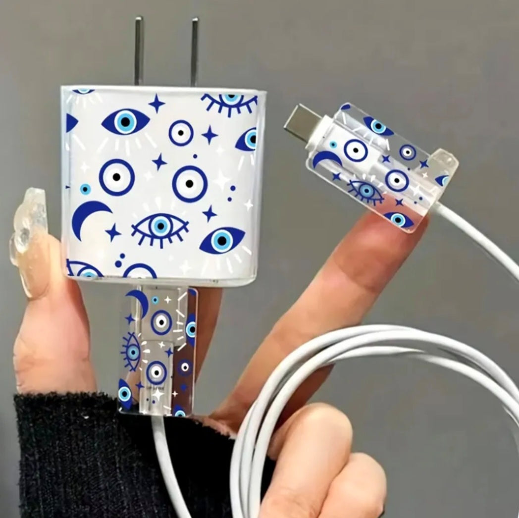 Evil Eye Protection & Shielding Charger Set - Technology From Witchcraft Dark & ill Intentions From Seeping Into Conversations & Daily Creations - Ritual Activated & Blessed