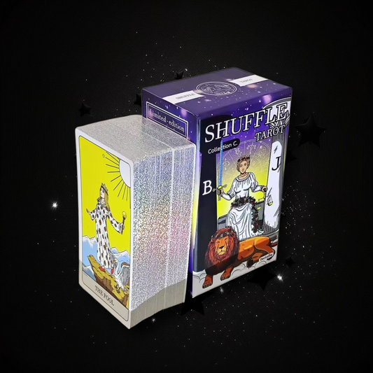 Limited Edition Shuffle Tarot Deck & Ritual Reading Elixir & Activated Crystal