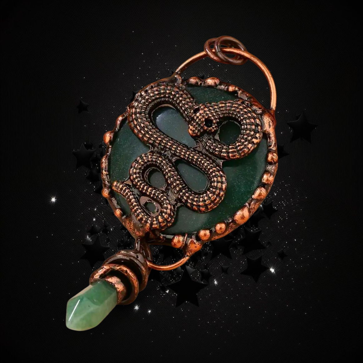 Bearer Of Power - Luck & Abundance Transformation - Green Adventurine Ritual Activated & Blessed Necklace