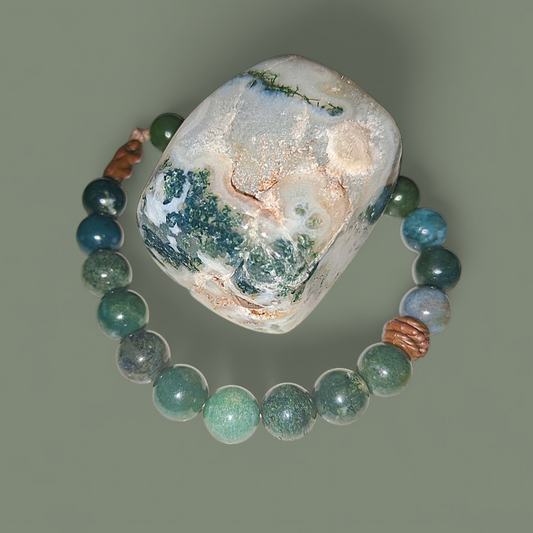 Moss Agate Wealth & Abundance Ritual Bracelet