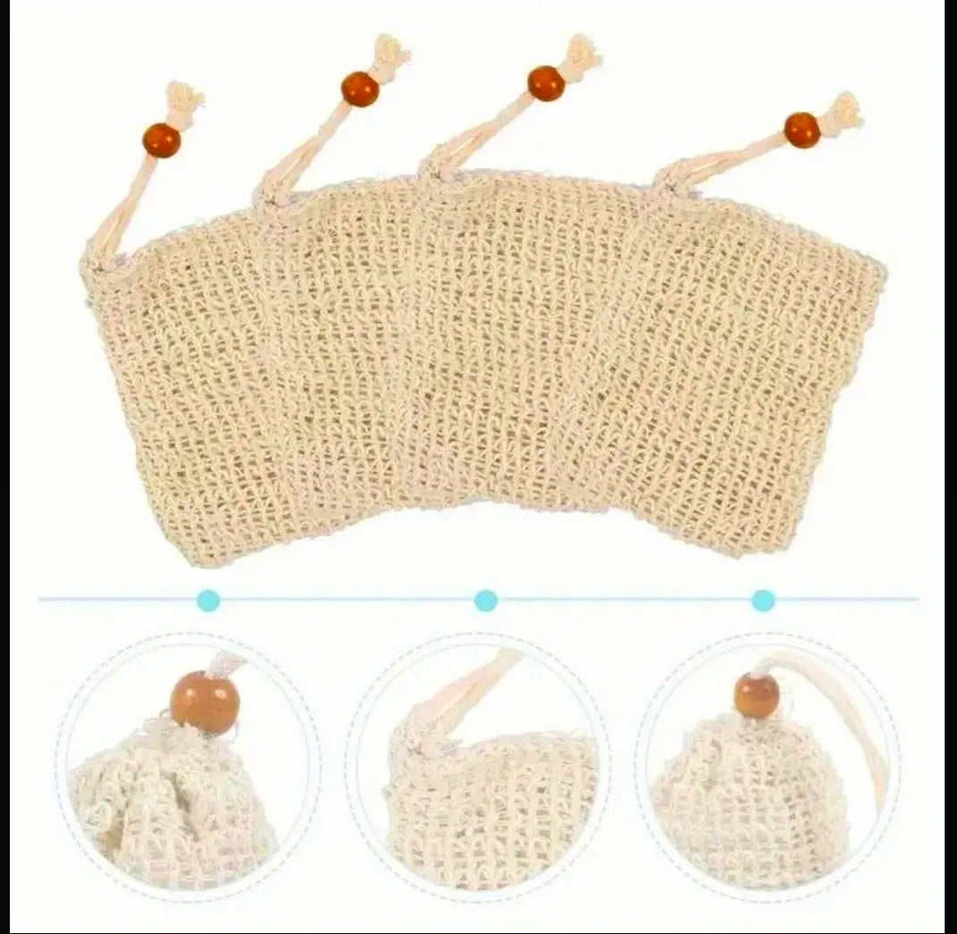 Holding All The Magick - Bamboo Ritual Soap Holder Bag - ×2 Per Order W/ Gifted Crystals