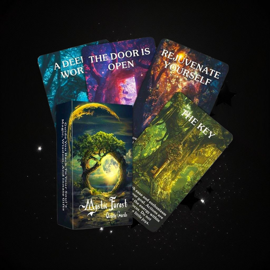 Mystic Forest Oracle Deck & Ritual Reading Elixir & Activated Crystal
