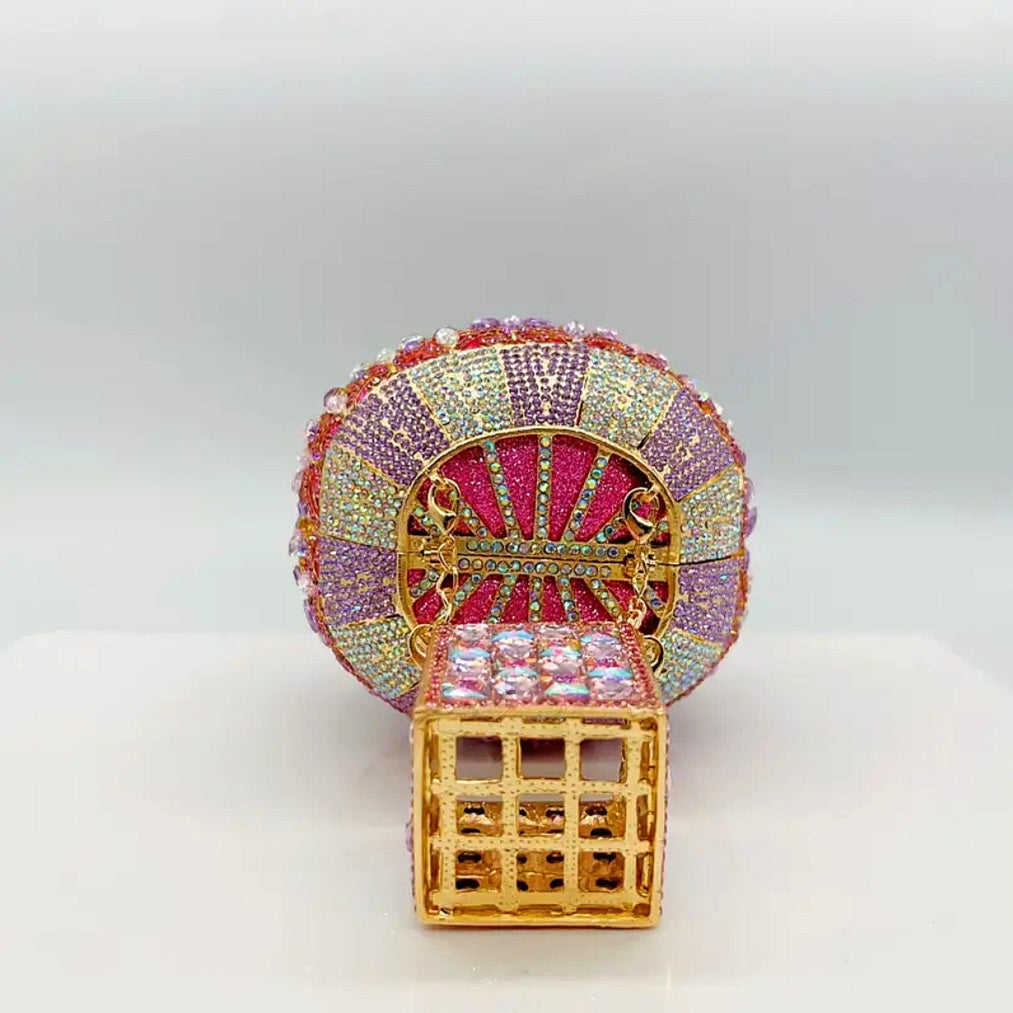 The Sky Isnt The Limit - Magnetic Abundance & Luck Transmuter - Pink / Light Purple / White Ritual Activated & Blessed Hot Air Ballon Purse