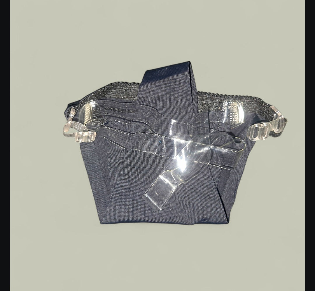 X Marks The Spot - Black & Red Ritual Activated See Through Thong