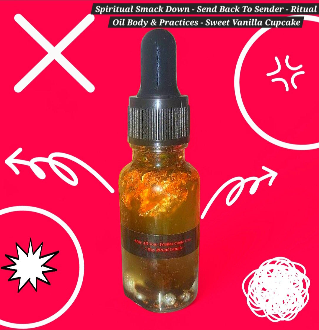 Spiritual Smack Down - Energy Amplifier - Powerfully Enhanced Ritual Body & Candle Oil