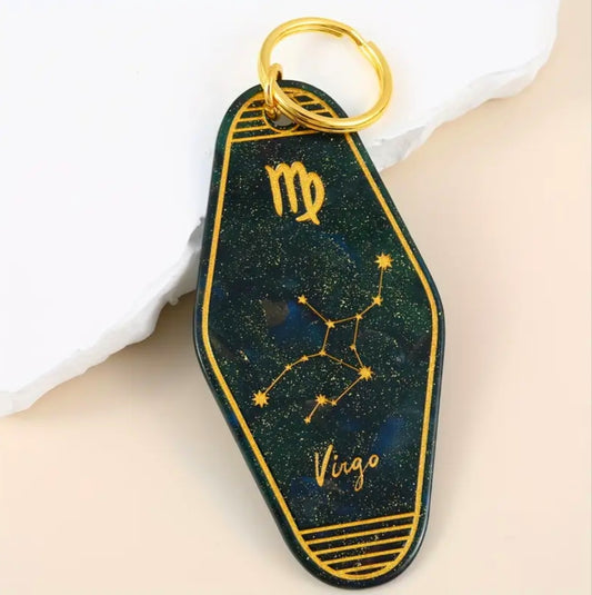Virgo Protection & Transmuting Keychain - Home, Vechile, Kids, Travels - Ritual Activated & Blessed