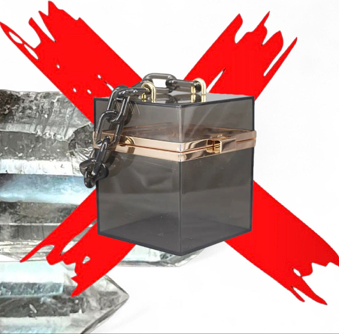 Untouchable Energy Shifter - Manifesting / Protection / Energy Cleanser - Grey & Gold Ritual Activated & Blessed Purse / Anything Bag / Box