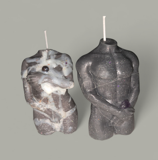 Feminine & Masculine Warriors Ritual Activated & Blessed Candle Set