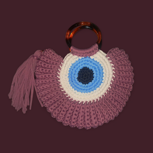 Creativity & Creation & Wisdom Booster - Ritual Purple Evil Eye Activated Purse