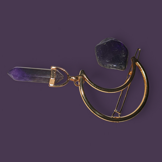 Amethyst Balancing / Healing / Shielding Ritual HairClip