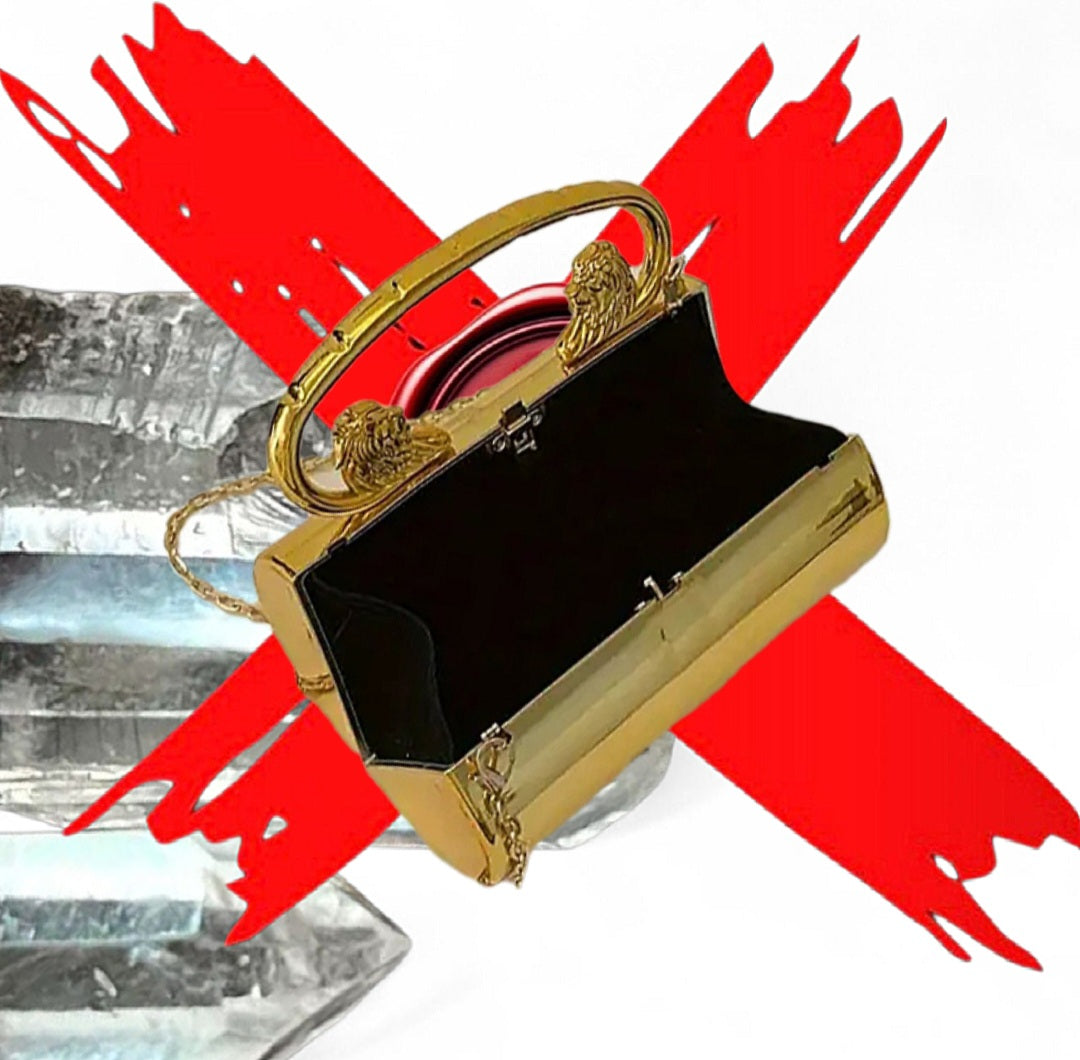 Lion Goddess & Siren Confidence  - Gold Ritual Activated & Blessed Purse