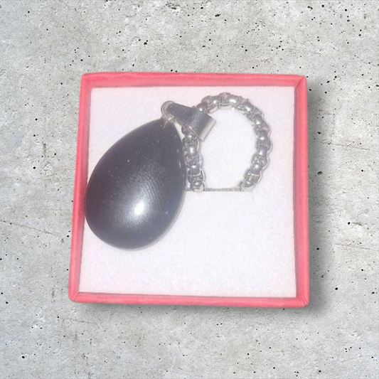 Black Obsidian Sterling Sliver Ritual Snake Chain