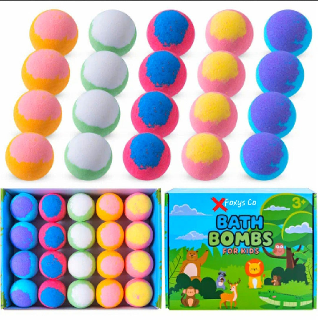 Ritual Bath Bombs With Toy In Each For Kids - Cleansing & Protection / Healing - Bubble Bath / Bombs From Spiritual Warfare - W/ Gifted Crystal