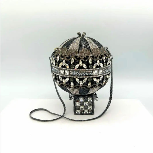 The Sky Isnt The Limit - Magnetic Abundance & Luck Transmuter - Grey / Black / White Ritual Activated & Blessed Hot Air Ballon Purse