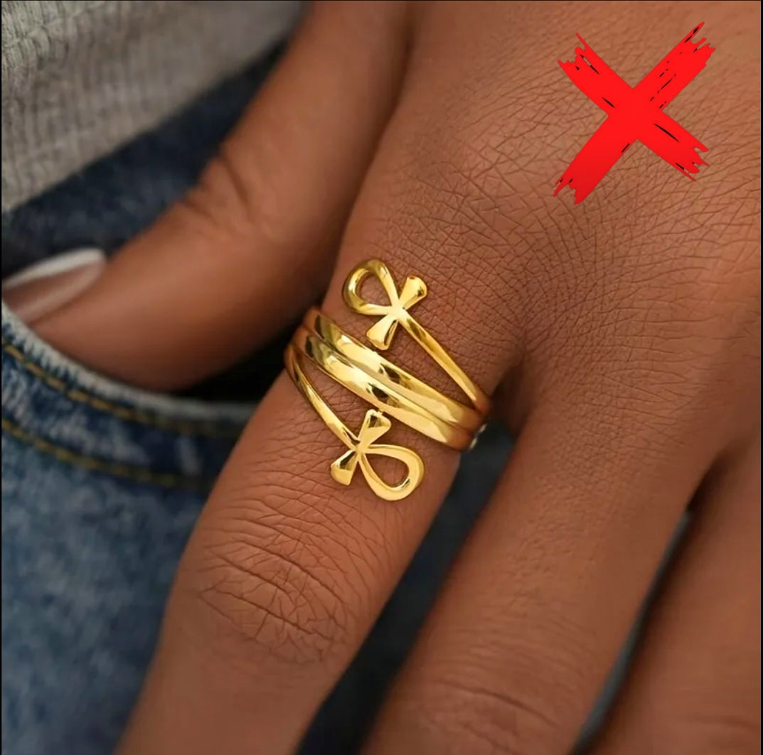 Egyptian Luck & Protection Energy Barrier - Ritual Ring - Only Good Can Come In & From - Activated & Blessed